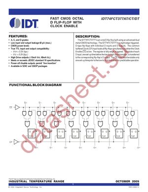 IDT74FCT377DTSOG datasheet  